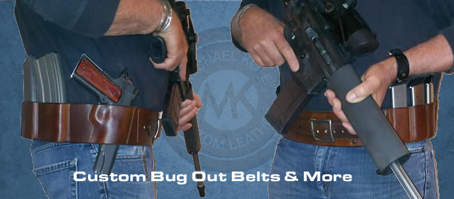 Leather Bug Out Belt