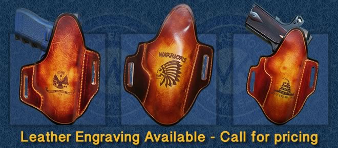 Custom Leather Engraved Holsters